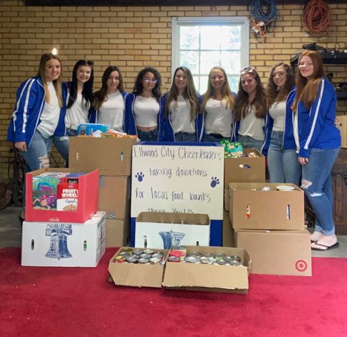 Lincoln High Cheerleader Food Drive Ellwood City PA news