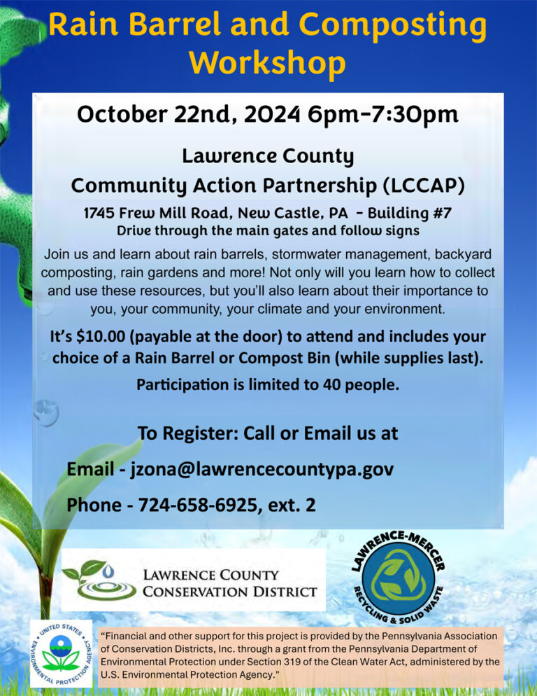 Composting & Rain Barrel Planned Ellwood City, PA news