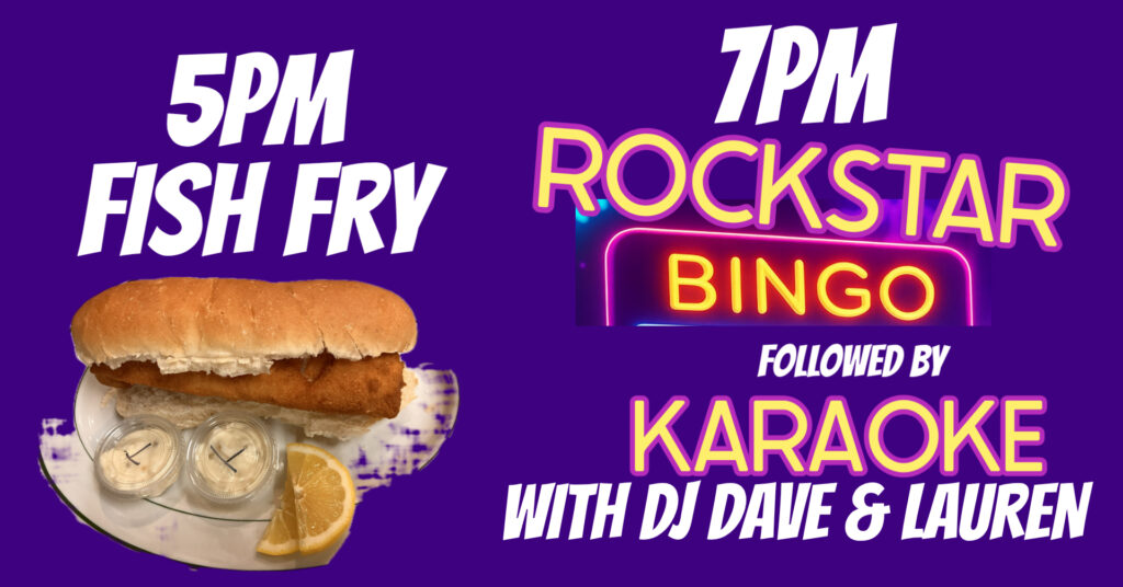 Fish Fry & Rockstar Bingo and Karaoke Night @ Ellwood City Moose Club
