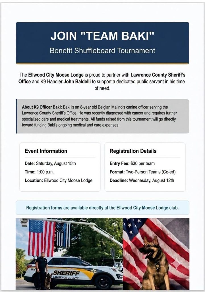 Shuffleboard Tournament @ Ellwood City Moose Club