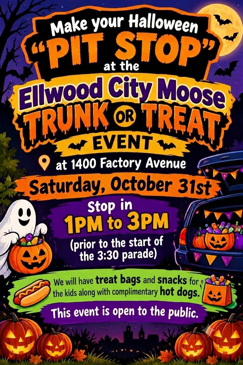 Ellwood City Moose Club Trunk or Treat @ Ellwood City Moose Club